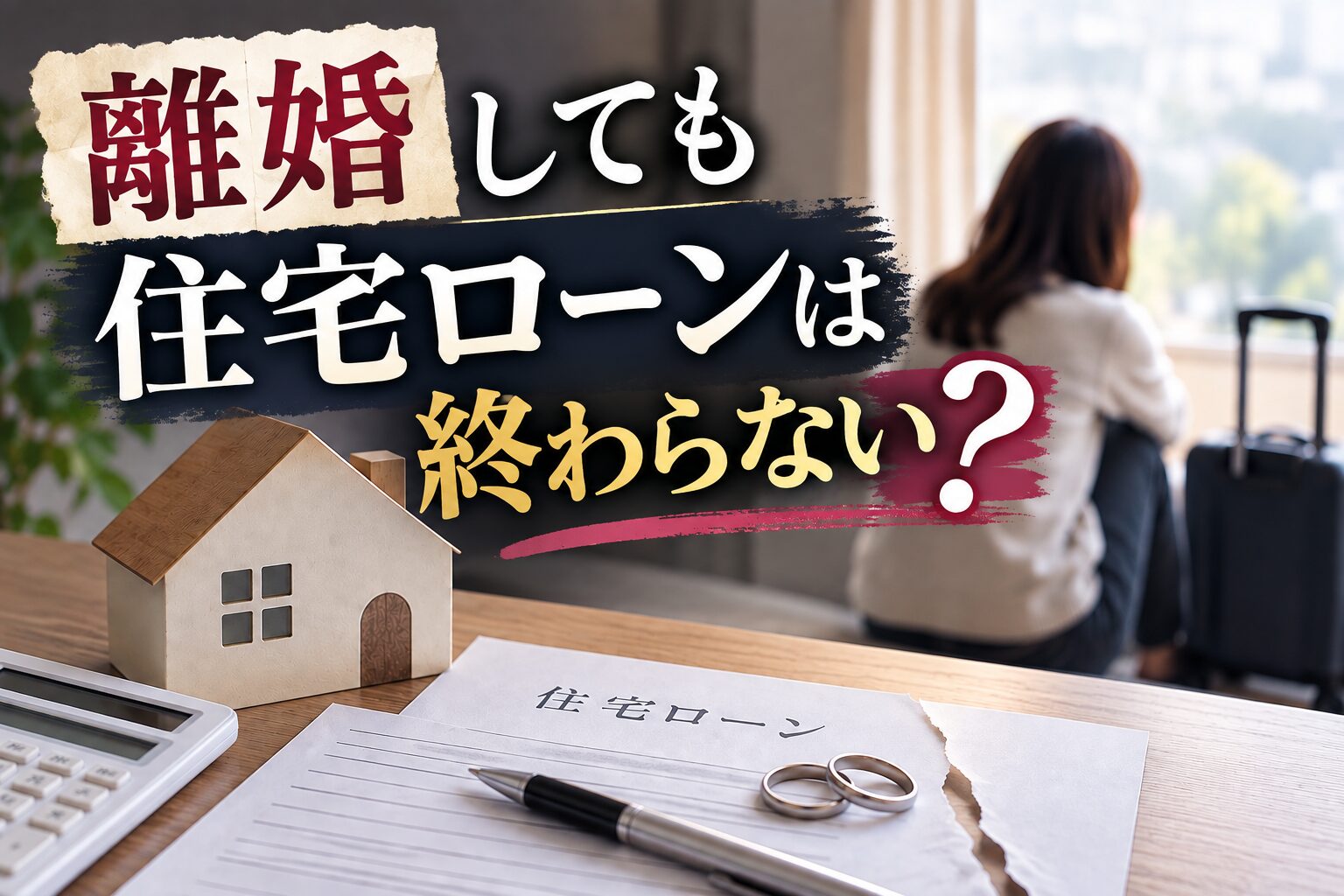 離婚後も住宅ローンは終わらない？ 住宅ローンの連帯債務について考えるイメージ